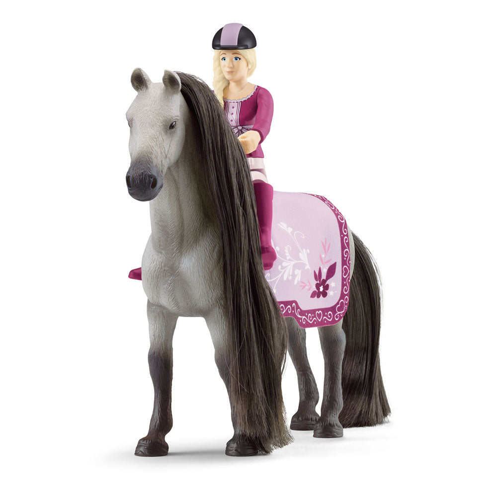 schleich Horse Club 42584 Sofia's Beauties 18-Piece Horse Beauty Set - Sofia Horse Rider and Horse Figurine with Brushable Styling Mane and Tail Plus Accessories, Toys Gift for Boys and Girls Ages 5+