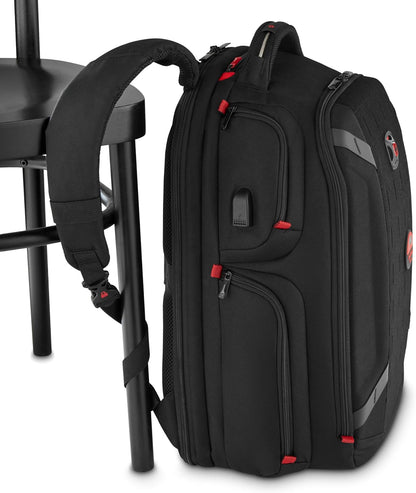 Wenger PlayerOne notebook case 43.9 cm (17.3") Backpack Black