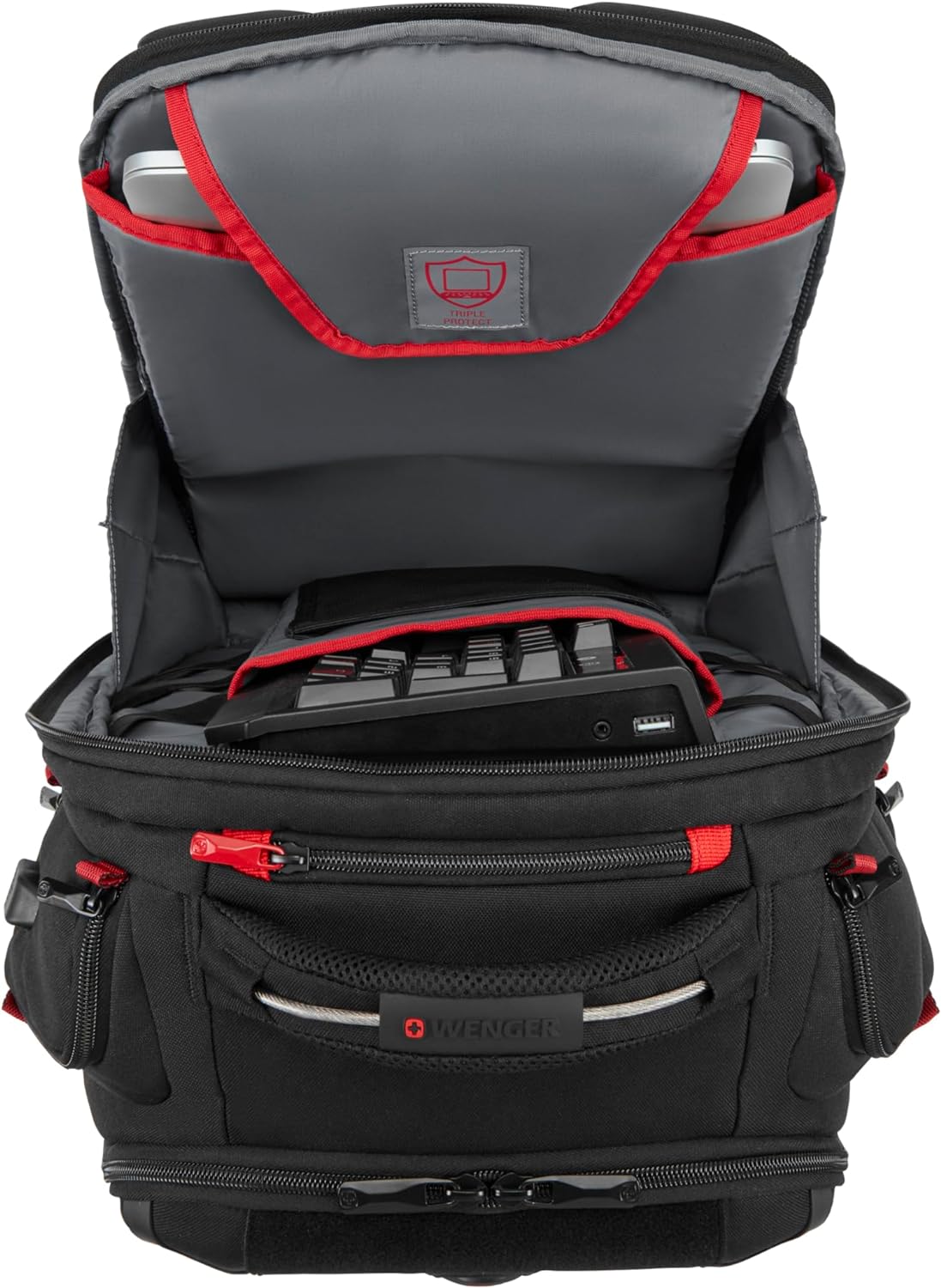Wenger PlayerOne notebook case 43.9 cm (17.3") Backpack Black