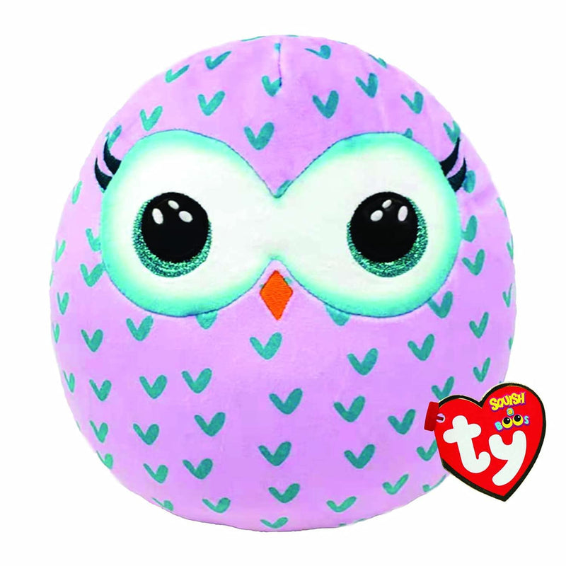Ty Winks Owl Squish a Boos 10" | Beanie Baby Soft Plush Toy | Collectible Cuddly Stuffed Teddy