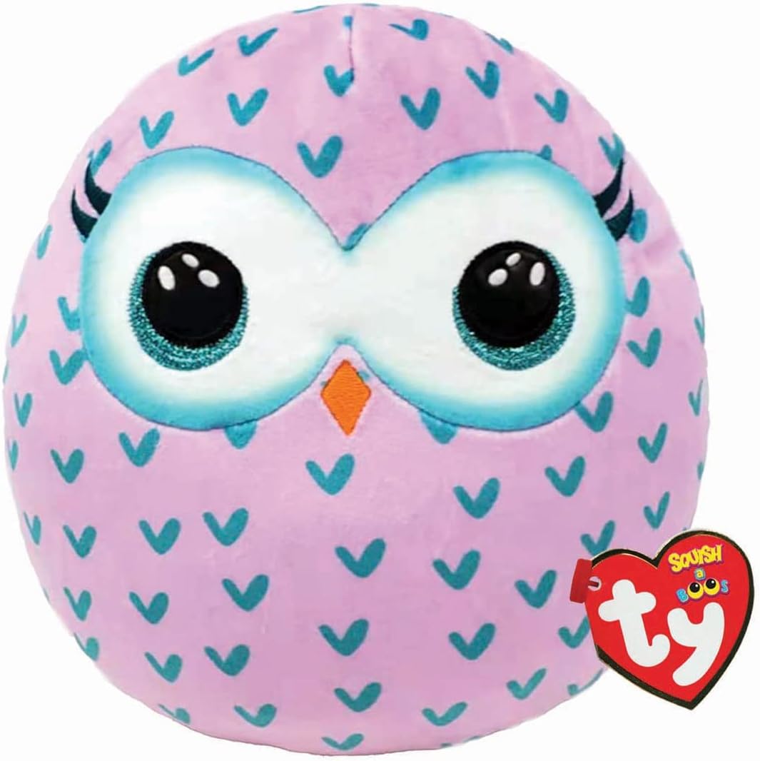 Ty Winks Owl Squish a Boos 10" | Beanie Baby Soft Plush Toy | Collectible Cuddly Stuffed Teddy
