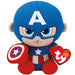TY 41189 Captain America Reg Marvel-Beanie, Multicolored, Regular
