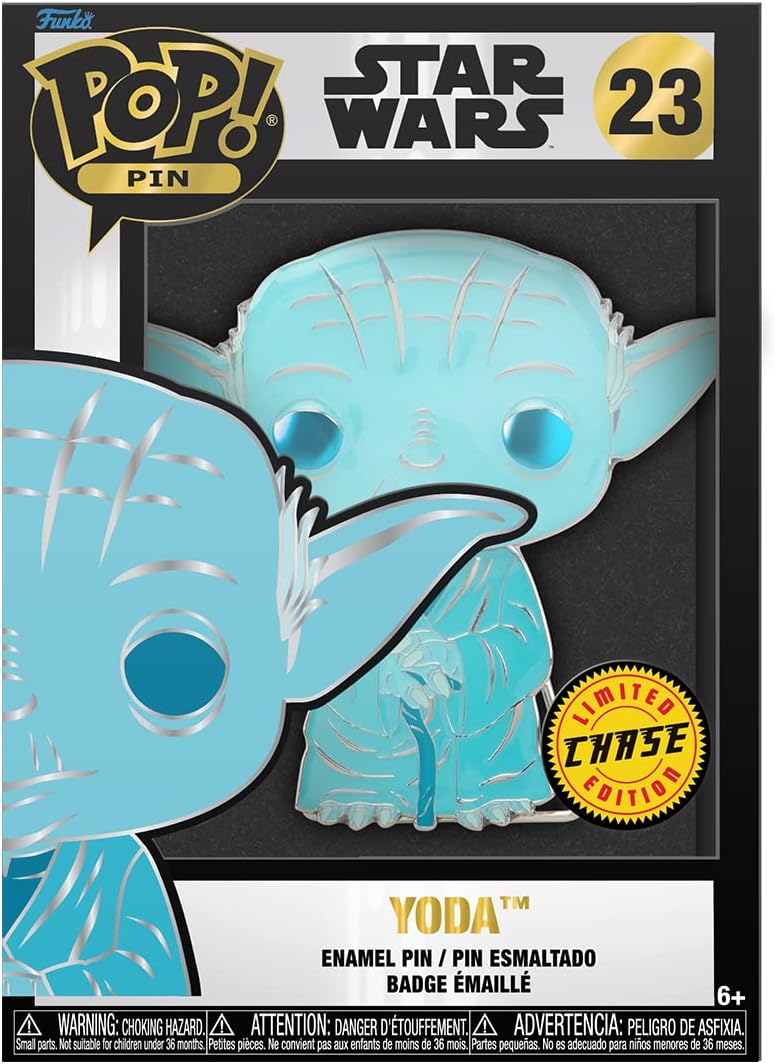 Loungefly POP! Large Enamel Pin STAR WARS: TODA CHASE GROUP - Yoda - Star Wars Enamel Pins - Cute Collectable Novelty Brooch - for Backpacks & Bags - Gift Idea - Official Merchandise