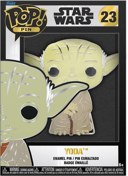 Loungefly POP! Large Enamel Pin STAR WARS: TODA CHASE GROUP - Yoda - Star Wars Enamel Pins - Cute Collectable Novelty Brooch - for Backpacks & Bags - Gift Idea - Official Merchandise