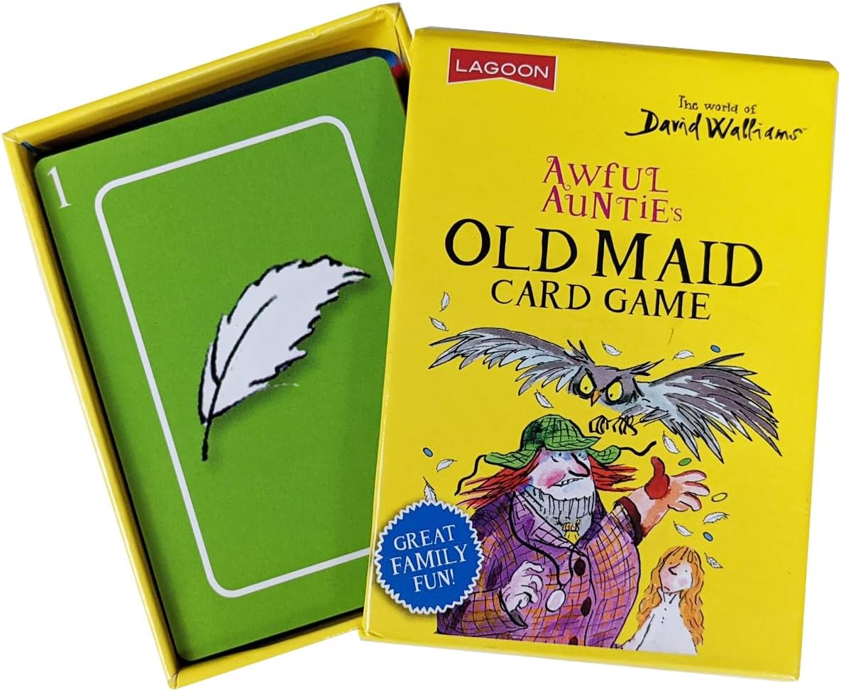 The Lagoon Group 2241 David Walliams Awful Auntie's Old Maid Card Game, Yellow