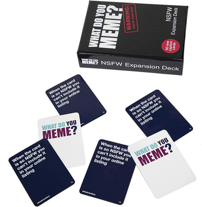 WHAT DO YOU MEME? NSFW Expansion Pack Designed to be Added to Core Game & Core Game - The Hilarious Adult Party Game for Meme Lovers (Bigger Better Edition
