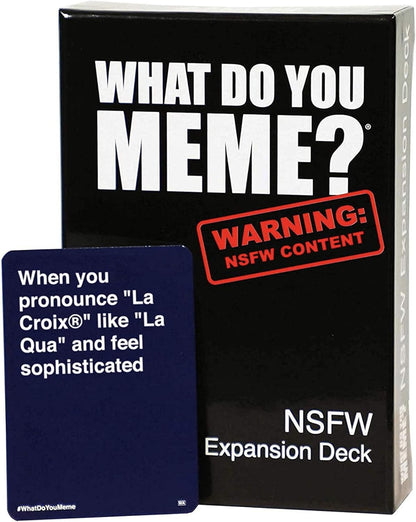 WHAT DO YOU MEME? NSFW Expansion Pack Designed to be Added to Core Game & Core Game - The Hilarious Adult Party Game for Meme Lovers (Bigger Better Edition