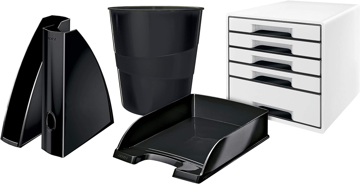 Leitz A4 Letter Tray, Black, WOW Range, 52263095