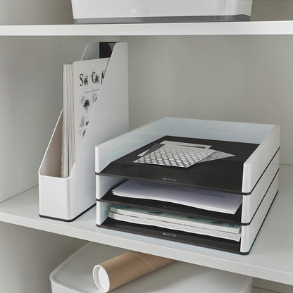 Leitz 53621095 Magazine File, A4, WOW Range, Dual Colour White/