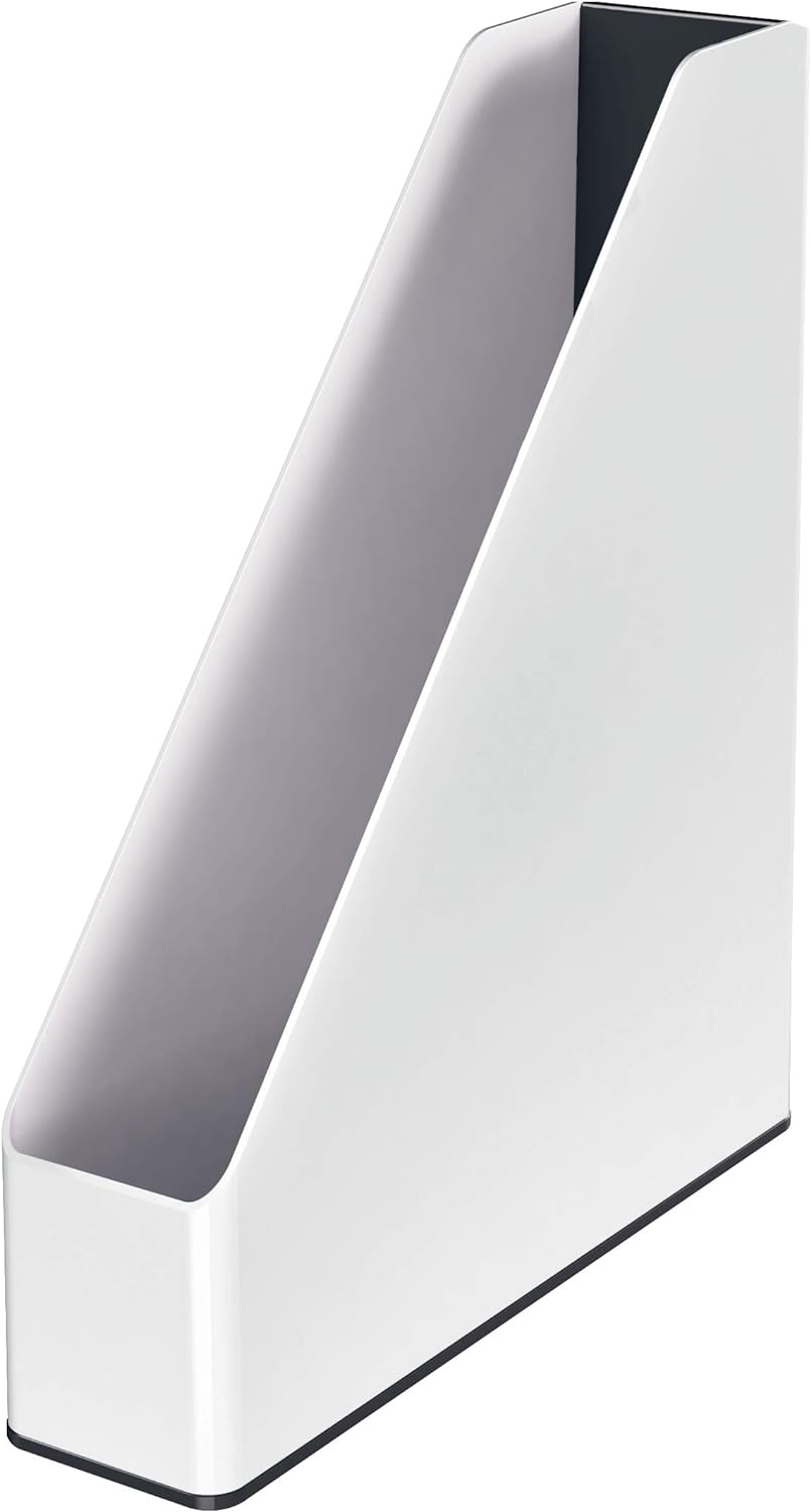Leitz 53621095 Magazine File, A4, WOW Range, Dual Colour White/