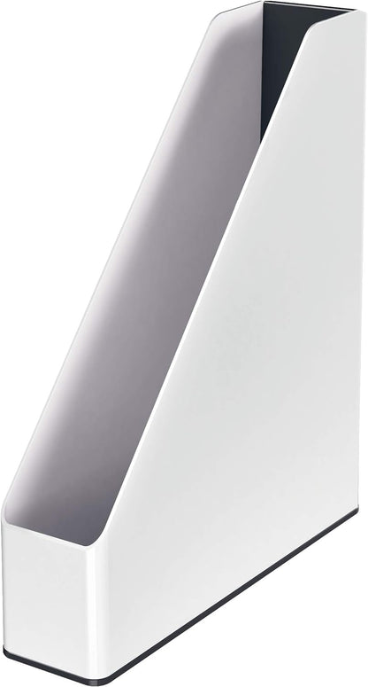 Leitz 53621095 Magazine File, A4, WOW Range, Dual Colour White/
