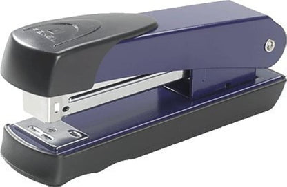 Rexel Meteor Half Strip Stapler, 20 Sheet Capacity, Uses 264/6 and 26/6 Staples, Metal Body, Blue, 2100020