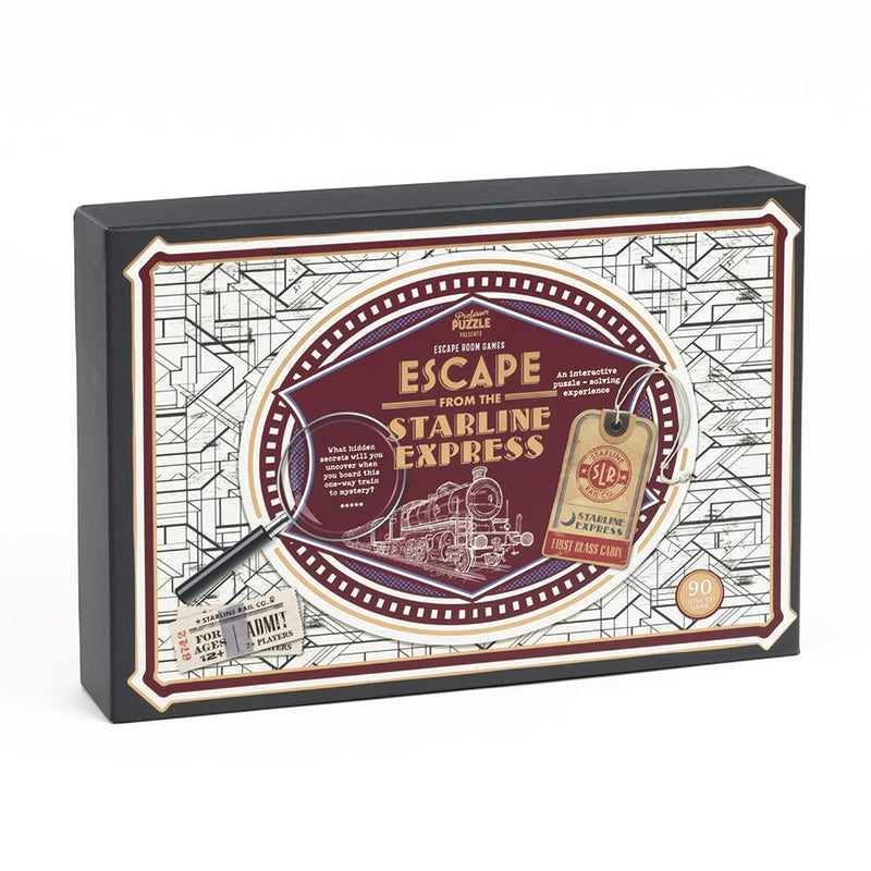 Professor Puzzle Escape from The Starline Express - Escape Room Game - Multiplayer Brain-Teasing Game/Escape The Room Game