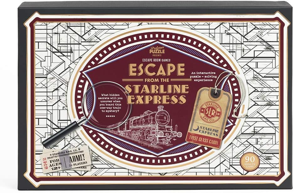 Professor Puzzle Escape from The Starline Express - Escape Room Game - Multiplayer Brain-Teasing Game/Escape The Room Game