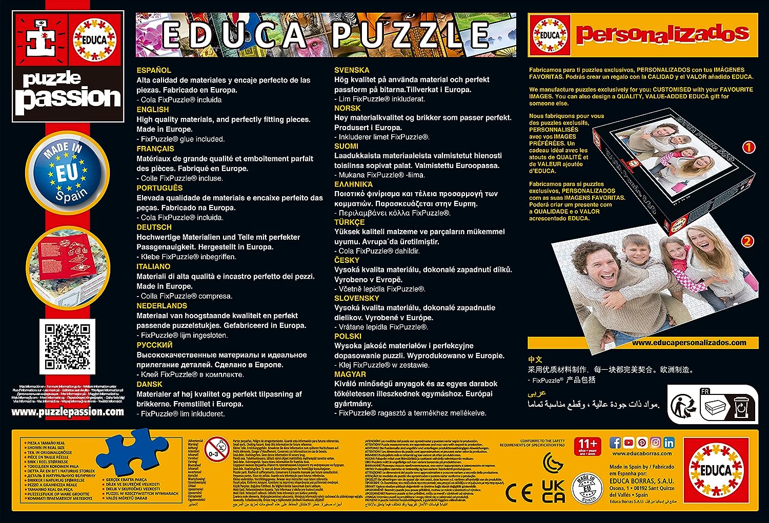 Educa - Puzzle 500 Teile für Erwachsene | Einhörner im Wald, 500 Teile Puzzle für Erwachsene und Kinder ab 11 Jahren, Unicorns, Fantasy (17648