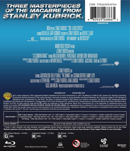 2001: A Space Odyssey / a Clockwork Orange / The Shining