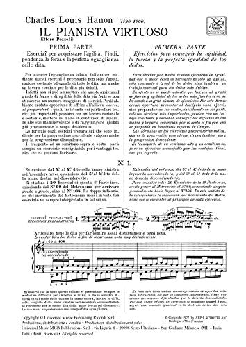HANON - El Pianista Virtuoso (60 Ejercicios) para Piano (Schotte/Pozzoli