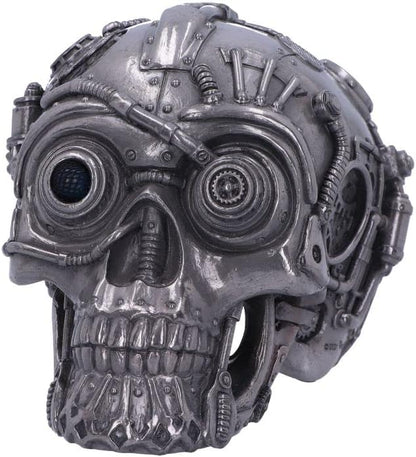 Nemesis Now Cybertron Skull, Silver, 16.5cm