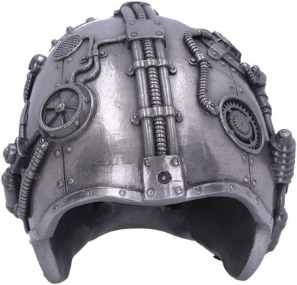 Nemesis Now Cybertron Skull, Silver, 16.5cm