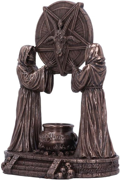 Nemesis Now Baphomet's Altar Figurine 18.5cm, Resin, Bronze, Baphomet Ornament, Baphomet's Altar Figurine, Expertly Hand-Painted, Cast in the Finest Resin