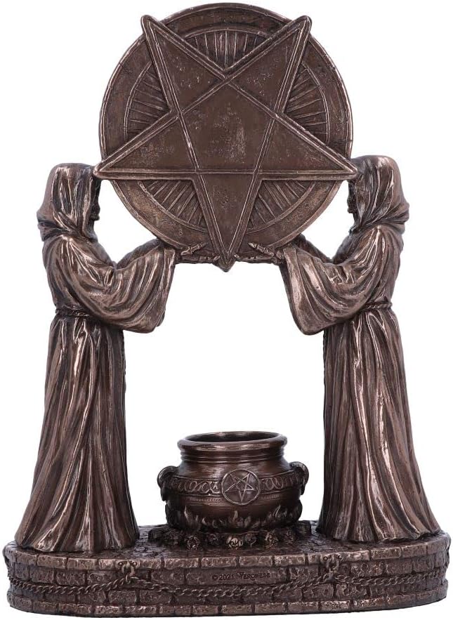 Nemesis Now Baphomet's Altar Figurine 18.5cm, Resin, Bronze, Baphomet Ornament, Baphomet's Altar Figurine, Expertly Hand-Painted, Cast in the Finest Resin