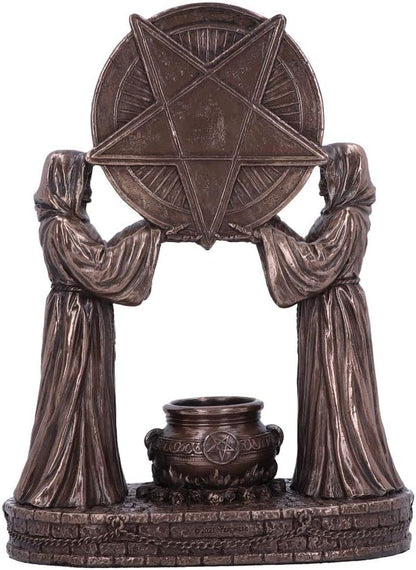Nemesis Now Baphomet's Altar Figurine 18.5cm, Resin, Bronze, Baphomet Ornament, Baphomet's Altar Figurine, Expertly Hand-Painted, Cast in the Finest Resin