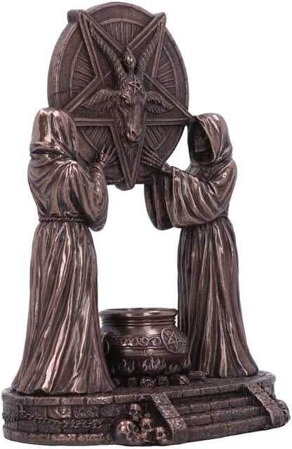 Nemesis Now Baphomet's Altar Figurine 18.5cm, Resin, Bronze, Baphomet Ornament, Baphomet's Altar Figurine, Expertly Hand-Painted, Cast in the Finest Resin