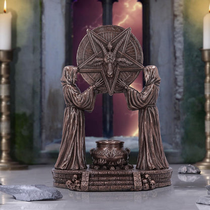 Nemesis Now Baphomet's Altar Figurine 18.5cm, Resin, Bronze, Baphomet Ornament, Baphomet's Altar Figurine, Expertly Hand-Painted, Cast in the Finest Resin