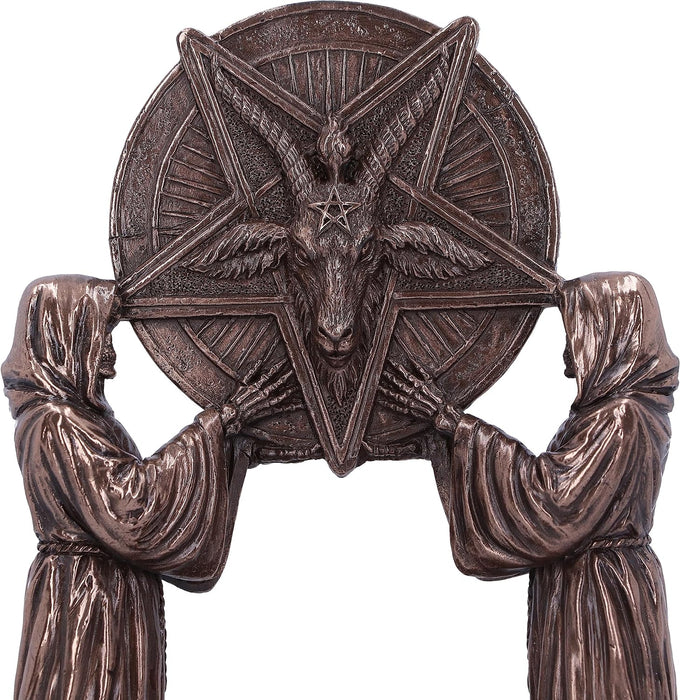 Nemesis Now Baphomet's Altar Figurine 18.5cm, Resin, Bronze, Baphomet Ornament, Baphomet's Altar Figurine, Expertly Hand-Painted, Cast in the Finest Resin