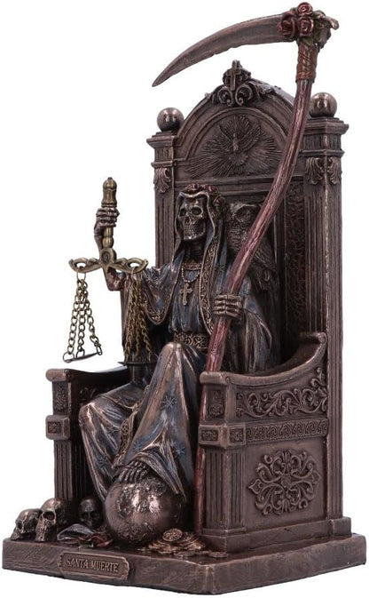 Nemesis Now Santa Muerte's Throne Figurine, Bronze, 22cm