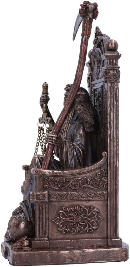 Nemesis Now Santa Muerte's Throne Figurine, Bronze, 22cm