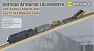 Dragon DR14152 1/144 WWII German Armored Steam Locomotives and Freight Vehicle Unit & IV Tank H-Type Plastic Model