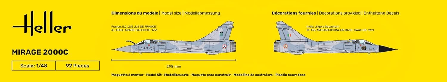 HELLER JOUSTRA Model Aeroplane Starter Kit: Mirage 2000 C
