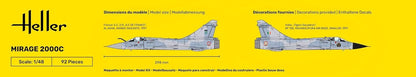 HELLER JOUSTRA Model Aeroplane Starter Kit: Mirage 2000 C