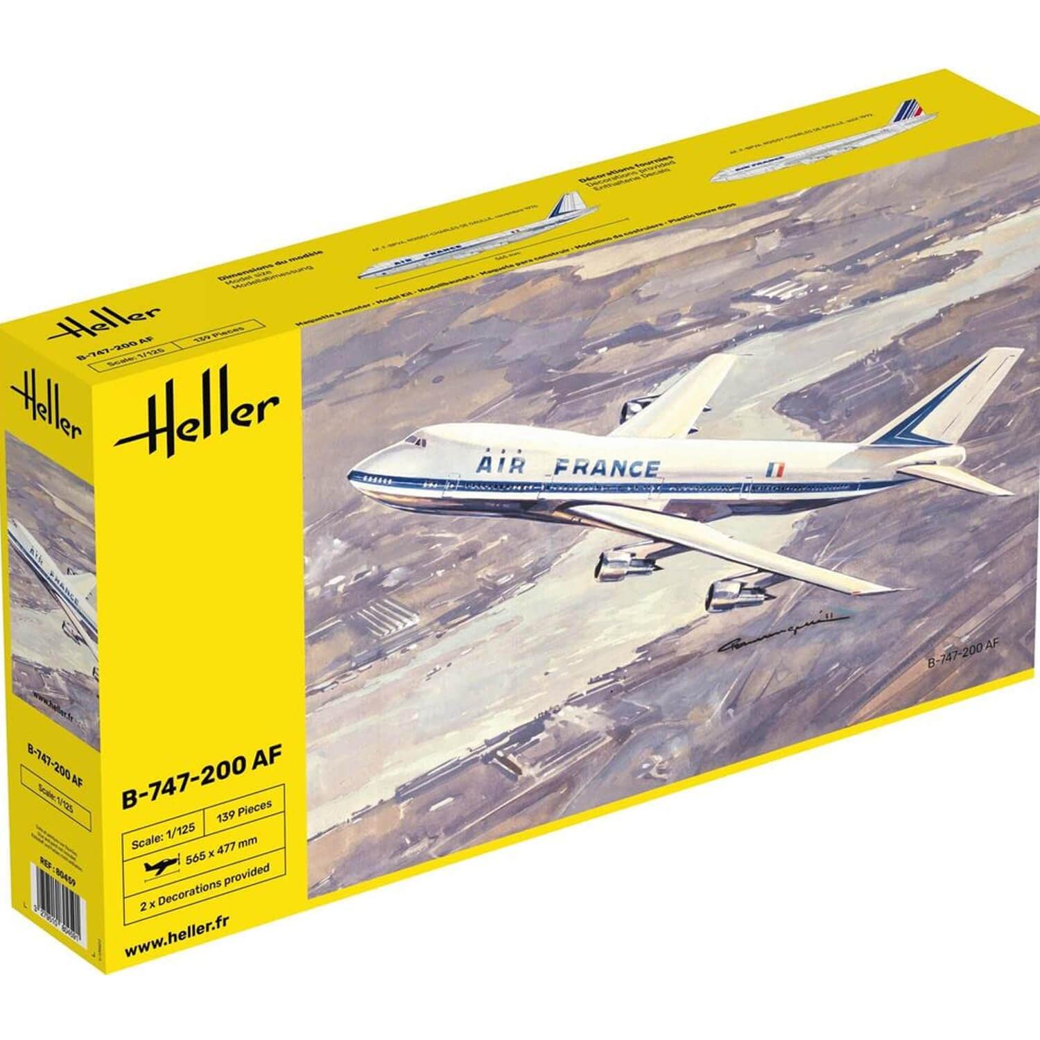Heller-80459 Other License Disney Kit de Modelo Boeing 1,897.4 cm, 1:125 Scale (80459