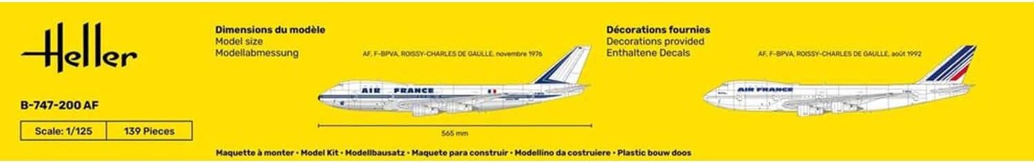 Heller-80459 Other License Disney Kit de Modelo Boeing 1,897.4 cm, 1:125 Scale (80459