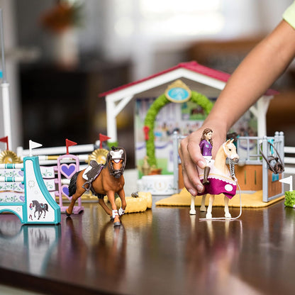 Schleich Horse Toys & Playsets – 36 Piece World Friendship Horse Tournament Set with Pony Figurines, Rider Action Figures, and Stable Accessories, for Girls and Boys Ages 5 and Above 2021 Box Style