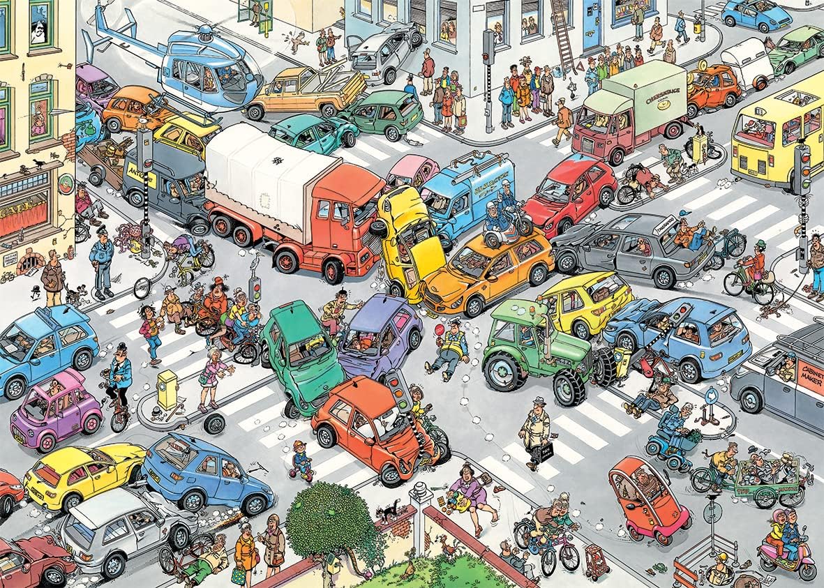 Jan van Haasteren- Puzzle, Color Multicolor#1, 68x49cm (Jumbodiset 20073