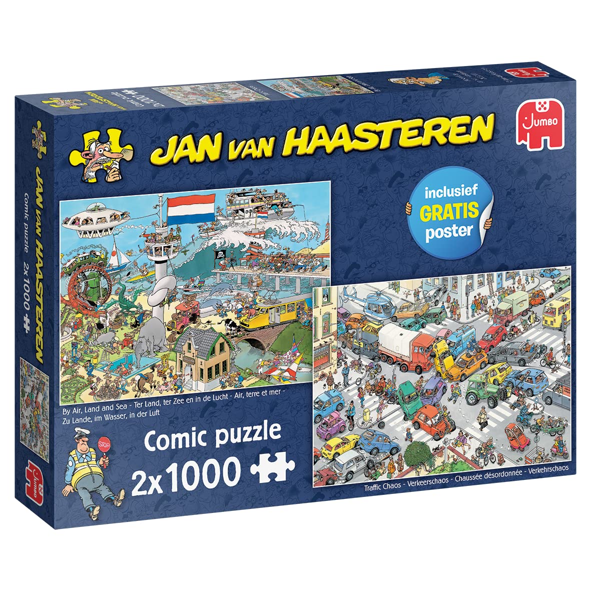 Jan van Haasteren- Puzzle, Color Multicolor#1, 68x49cm (Jumbodiset 20073