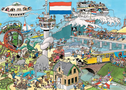 Jan van Haasteren- Puzzle, Color Multicolor#1, 68x49cm (Jumbodiset 20073