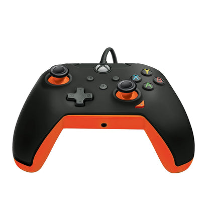 PDP 049-012-GO Gaming Controller Black, Orange USB Gamepad Analogue/Digital PC, Xbox, Xbox One X, Xbox Series S, Xbox Series X