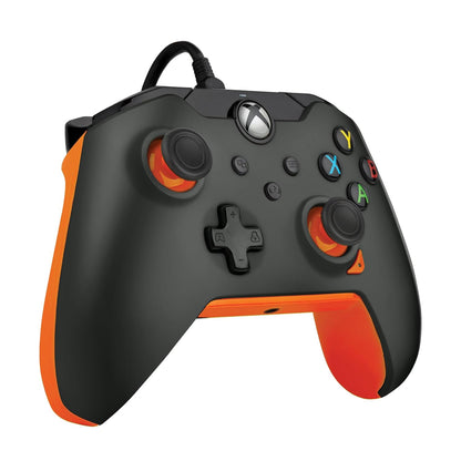 PDP 049-012-GO Gaming Controller Black, Orange USB Gamepad Analogue/Digital PC, Xbox, Xbox One X, Xbox Series S, Xbox Series X