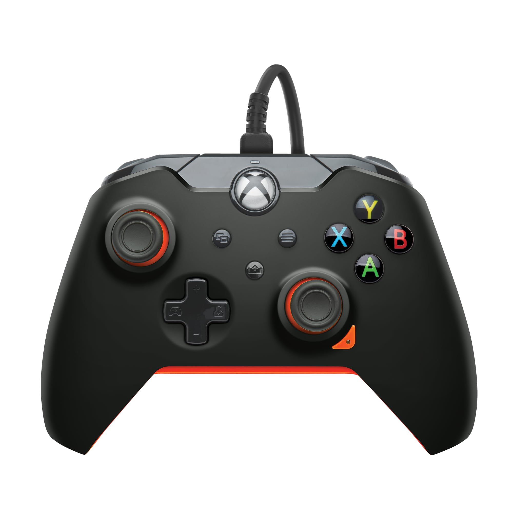 PDP 049-012-GO Gaming Controller Black, Orange USB Gamepad Analogue/Digital PC, Xbox, Xbox One X, Xbox Series S, Xbox Series X