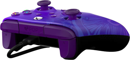 PDP Gaming REMATCH Enhanced Wired Controller Licensed for Xbox Series X|S/Xbox One/PC/Windows, Mappable Back Buttons, Advanced Customizable App - Purple Fade