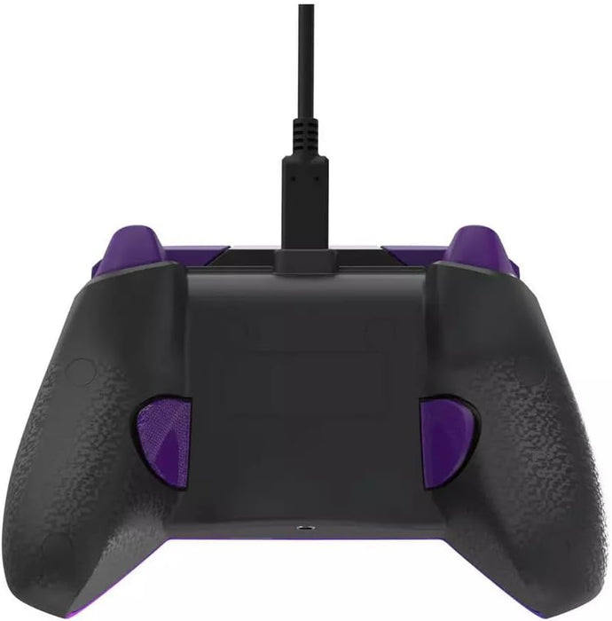 PDP Gaming REMATCH Enhanced Wired Controller Licensed for Xbox Series X|S/Xbox One/PC/Windows, Mappable Back Buttons, Advanced Customizable App - Purple Fade