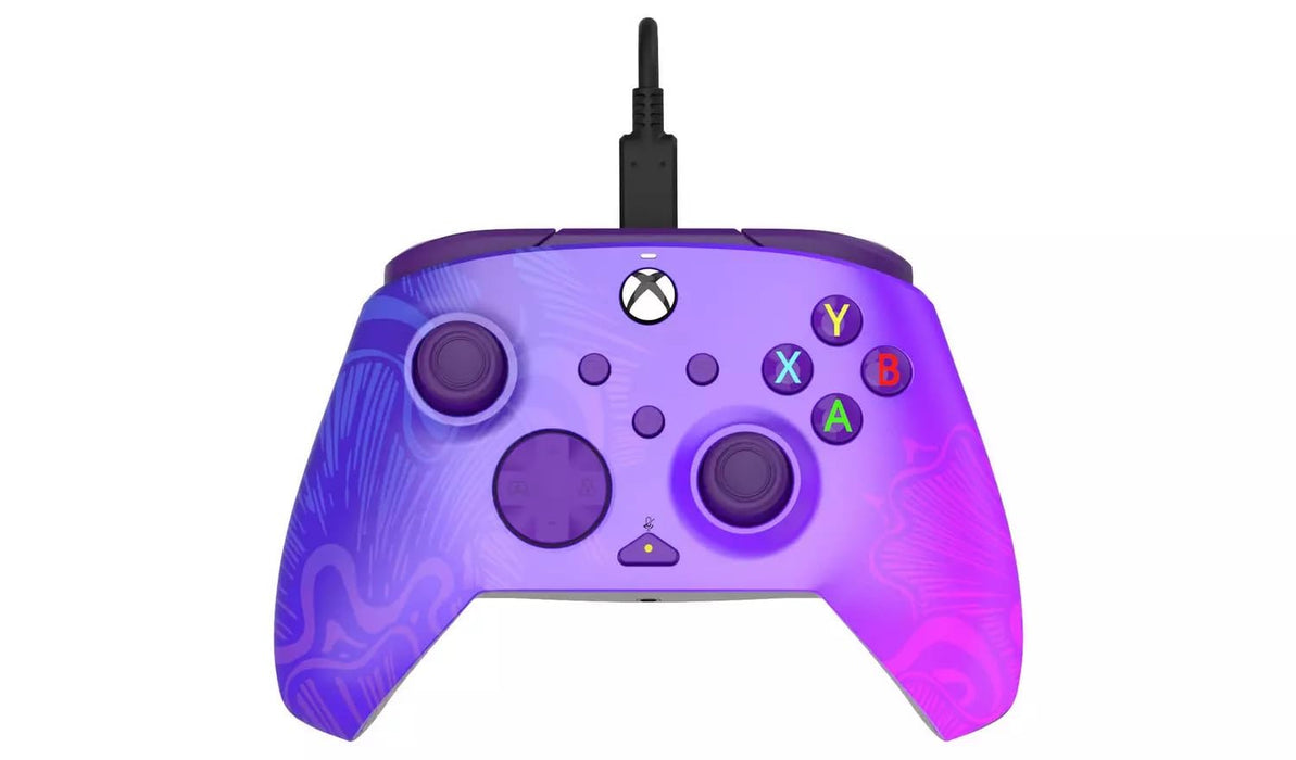 PDP Gaming REMATCH Enhanced Wired Controller Licensed for Xbox Series X|S/Xbox One/PC/Windows, Mappable Back Buttons, Advanced Customizable App - Purple Fade