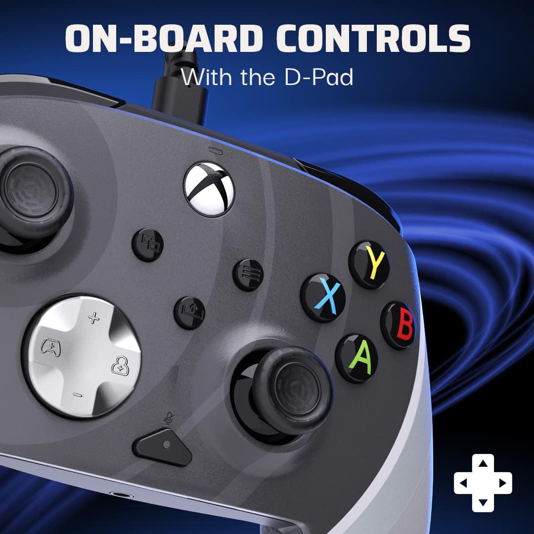 PDP REMATCH XBOX WIRED Controller RADIAL BLACK for Xbox Series X|S, Xbox One, Officially Licensed