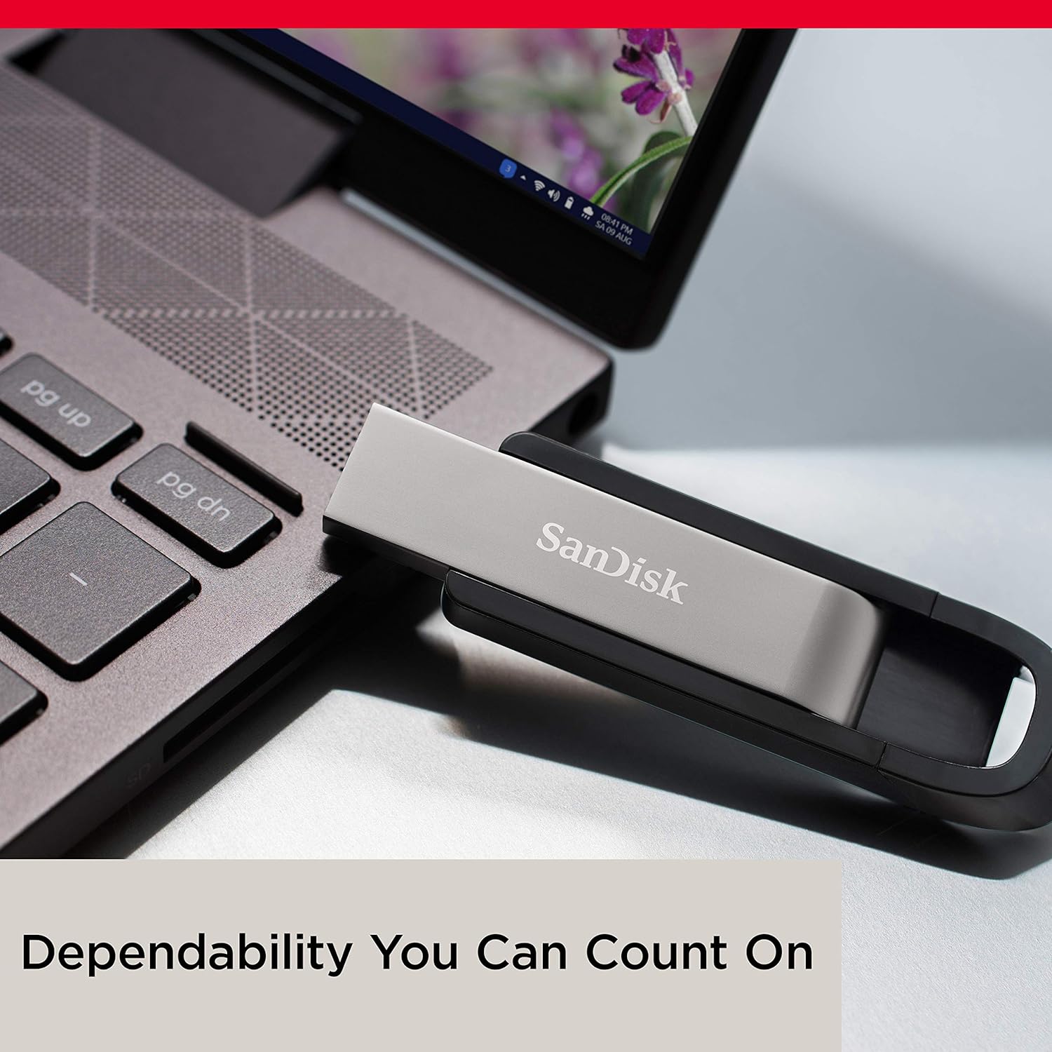 SanDisk Extreme GO USB 3.2 Flash Drive 64 GB (Highspeed USB, Lesegeschwindigkeit 400 MB/s, SanDisk SecureAccess, RescuePRO Deluxe