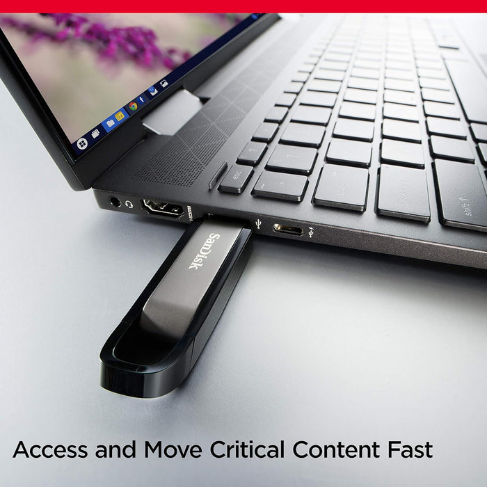 SanDisk Extreme GO USB 3.2 Flash Drive 64 GB (Highspeed USB, Lesegeschwindigkeit 400 MB/s, SanDisk SecureAccess, RescuePRO Deluxe