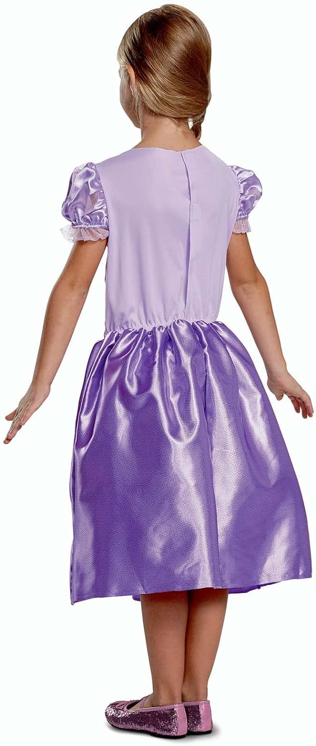 Disney Official Classic Rapunzel Dress Up for Girls, Rapunzel Costume Kids Fancy Dress, Tangled Dress Up for Girls Outfit, Princess Costumes for Girls, World Book Day Costumes for Girls